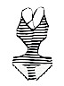 DKNY Black One Piece Swimsuit Size 8 - photo 1