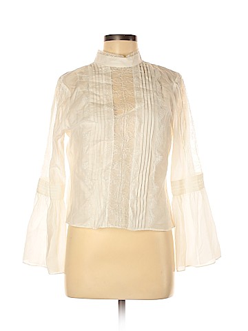 White House Black Market Long Sleeve Blouse (view 1)