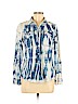MICHAEL Michael Kors 100% Cotton Blue Long Sleeve Button-Down Shirt Size S - photo 1
