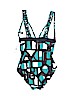 DKNY Teal One Piece Swimsuit Size 4 - photo 2