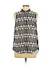 H&M 100% Polyester Black Sleeveless Blouse Size 6 - photo 1