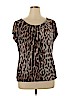 Worthington Tan Short Sleeve Top Size 1X - photo 1