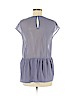 Madewell 100% Polyester Purple Short Sleeve Blouse Size M - photo 2