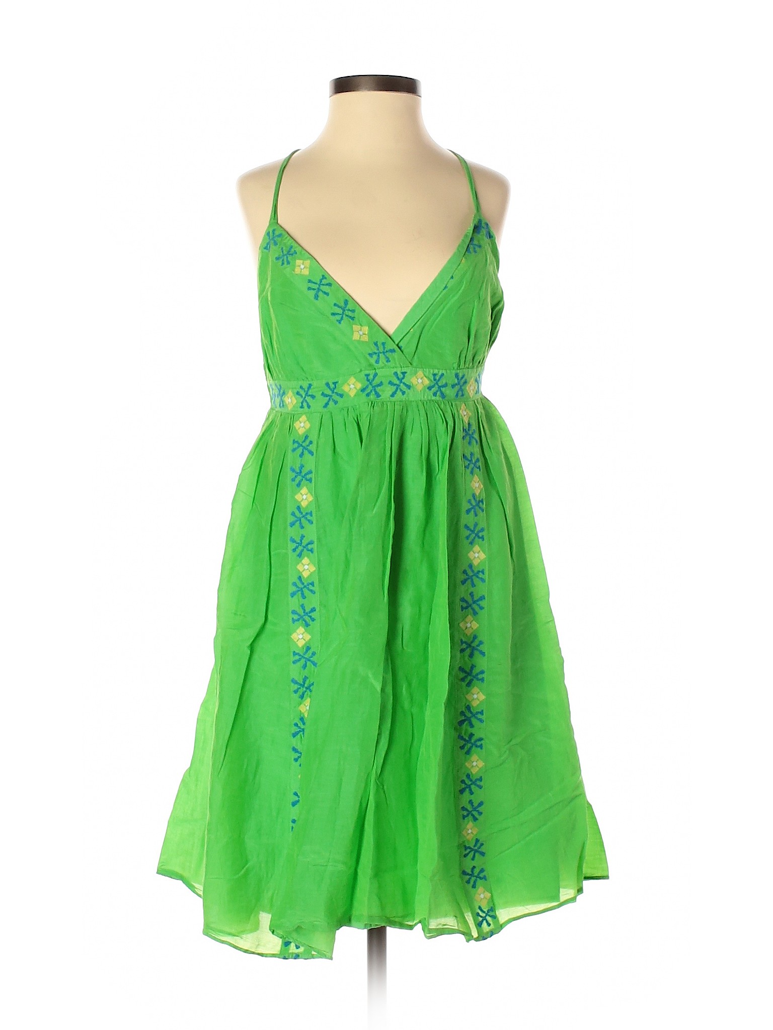 Banana Republic Factory Store Women Green Casual Dress 4 | eBay