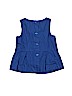 Janie and Jack 100% Cotton Blue Sleeveless Blouse Size 2T - photo 2