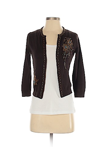 BCBGMAXAZRIA Silk Cardigan (view 1)