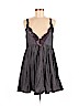 Free People 100% Polyester Gray Casual Dress Size M - photo 1