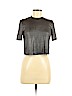 Forever 21 Silver Short Sleeve Top Size M - photo 1
