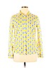 Talbots 100% Cotton Yellow Long Sleeve Button-Down Shirt Size 14 - photo 1
