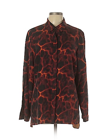 Rachel Roy Long Sleeve Silk Top (view 1)