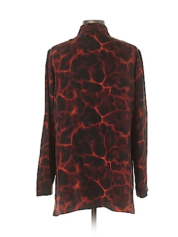 Rachel Roy Long Sleeve Silk Top (view 2)