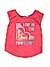 Roxy Girl 100% Polyester Graphic Pink Short Sleeve T-Shirt Size 12 - 14 - photo 1