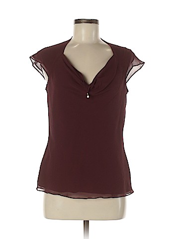 St. John Short Sleeve Silk Top (view 1)