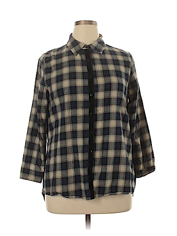 Hannah 3/4 Sleeve Button-Down Shirt (view 1)