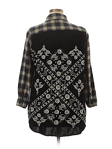 Hannah 3/4 Sleeve Button-Down Shirt (view 2)