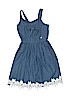 Bebe 100% Cotton Blue Dress Size S (kids) - photo 1