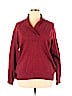 Karen Scott 100% Cotton Red Pullover Sweater Size XL - photo 1