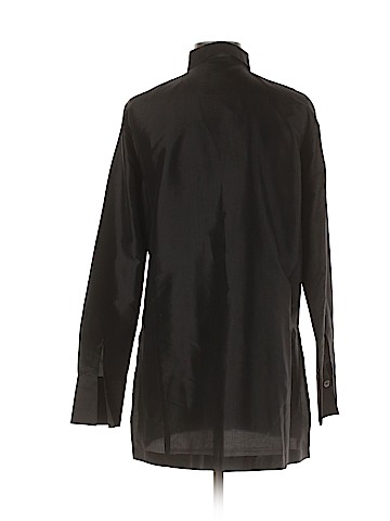 Charlotte Kellogg Long Sleeve Silk Top (view 2)