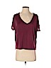 American Eagle Outfitters Burgundy Short Sleeve Top Size S - photo 1