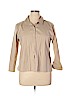 Eileen Fisher Tan Long Sleeve Button-Down Shirt Size XL - photo 1
