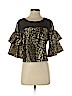 Kendall & Kylie Gold 3/4 Sleeve Blouse Size S - photo 1