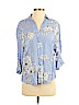 Zara Blue Short Sleeve Blouse Size XS - photo 1