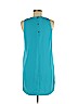 Ann Taylor 100% Polyester Blue Casual Dress Size 6 (petite) - photo 2
