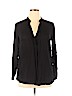 H&M 100% Viscose Black Long Sleeve Blouse Size 14 - photo 1