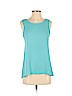 Dina Be Blue Sleeveless Blouse Size S - photo 1