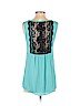 Dina Be Blue Sleeveless Blouse Size S - photo 2