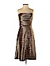 BCBGMAXAZRIA 100% Polyester Tan Cocktail Dress Size 2 - photo 1
