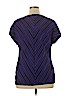 Dana Buchman Purple Short Sleeve Top Size XL - photo 2