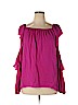 Kobi Halperin 100% Silk Pink Short Sleeve Silk Top Size XL - photo 1