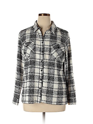 Notations Long Sleeve Button-Down Shirt (view 1)