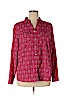 Croft & Barrow 100% Polyester Pink Long Sleeve Button-Down Shirt Size XL - photo 1