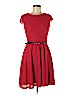 CB 100% Polyester Red Casual Dress Size 6 (petite) - photo 1