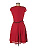 CB 100% Polyester Red Casual Dress Size 6 (petite) - photo 2