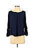 papermoon designed exclusively for Stitch Fix 100% Polyester Blue Long Sleeve Blouse Size M - photo 1