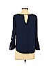 papermoon designed exclusively for Stitch Fix 100% Polyester Blue Long Sleeve Blouse Size M - photo 2