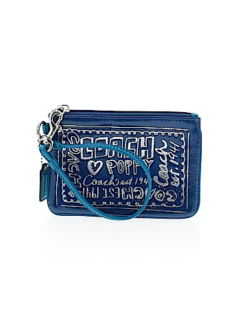 Coach Heart Poppy Leather Wristlet (view 1)