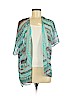 Heart Soul 100% Polyester Green Kimono Size M - photo 1