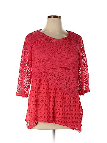 JM Collection Long Sleeve Top (view 1)