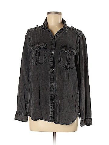 American Eagle Outfitters Long Sleeve Button-Down Shirt (view 1)