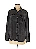 American Eagle Outfitters 100% Lyocell Black Long Sleeve Button-Down Shirt Size M - photo 1