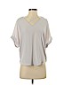 Lush 100% Polyester Gray Short Sleeve Blouse Size XS - photo 1