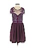 Francesca's 100% Polyester Purple Cocktail Dress Size XS - photo 1
