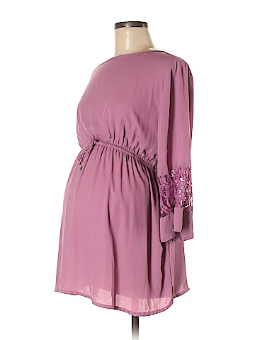 OCTAVIA Maternity Long Sleeve Blouse (view 1)