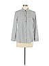 Current/Elliott 100% Cotton Gray Long Sleeve Button-Down Shirt Size Lg (3) - photo 1