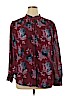 Faded Glory 100% Polyester Burgundy Long Sleeve Blouse Size XL - photo 1