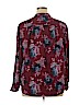 Faded Glory 100% Polyester Burgundy Long Sleeve Blouse Size XL - photo 2